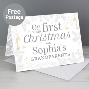 Personalised On Your First Christmas As Card
