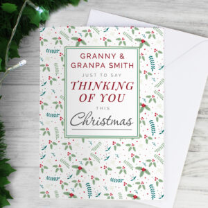 Personalised Thinking of You Christmas Card
