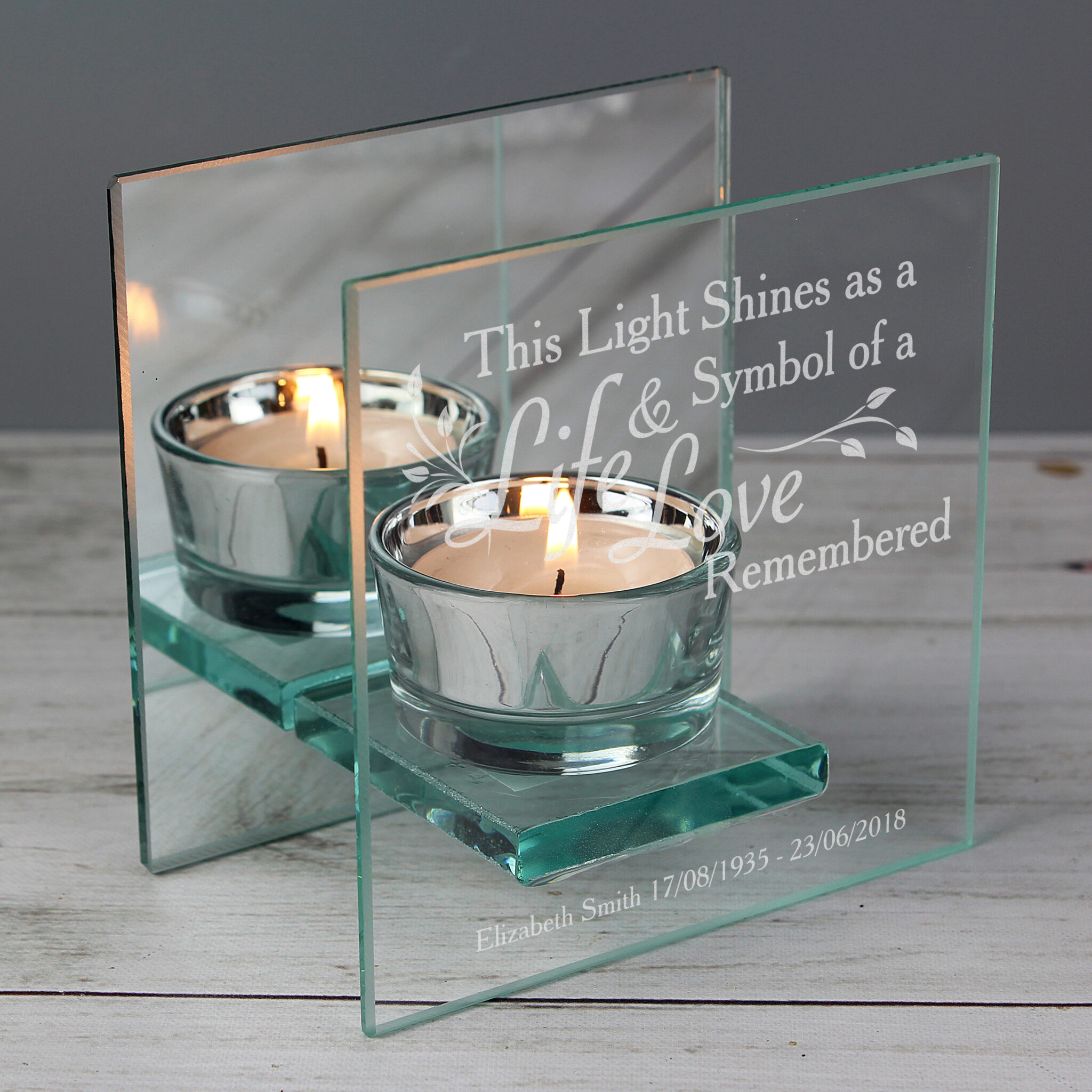 Personalised Gifts - Personalised Tea Light Holders Personalised Gifts - Personalised Tea Light Holders