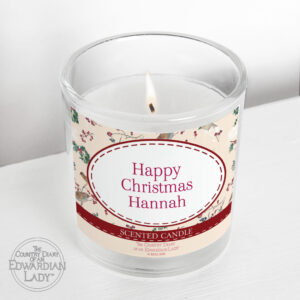 Personalised Country Diary Midwinter Scented Jar Candle