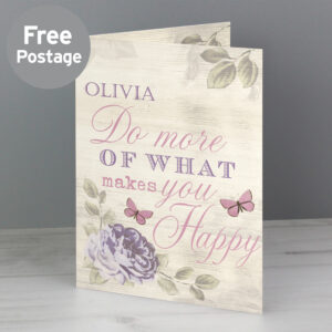 Personalised Secret Garden Card