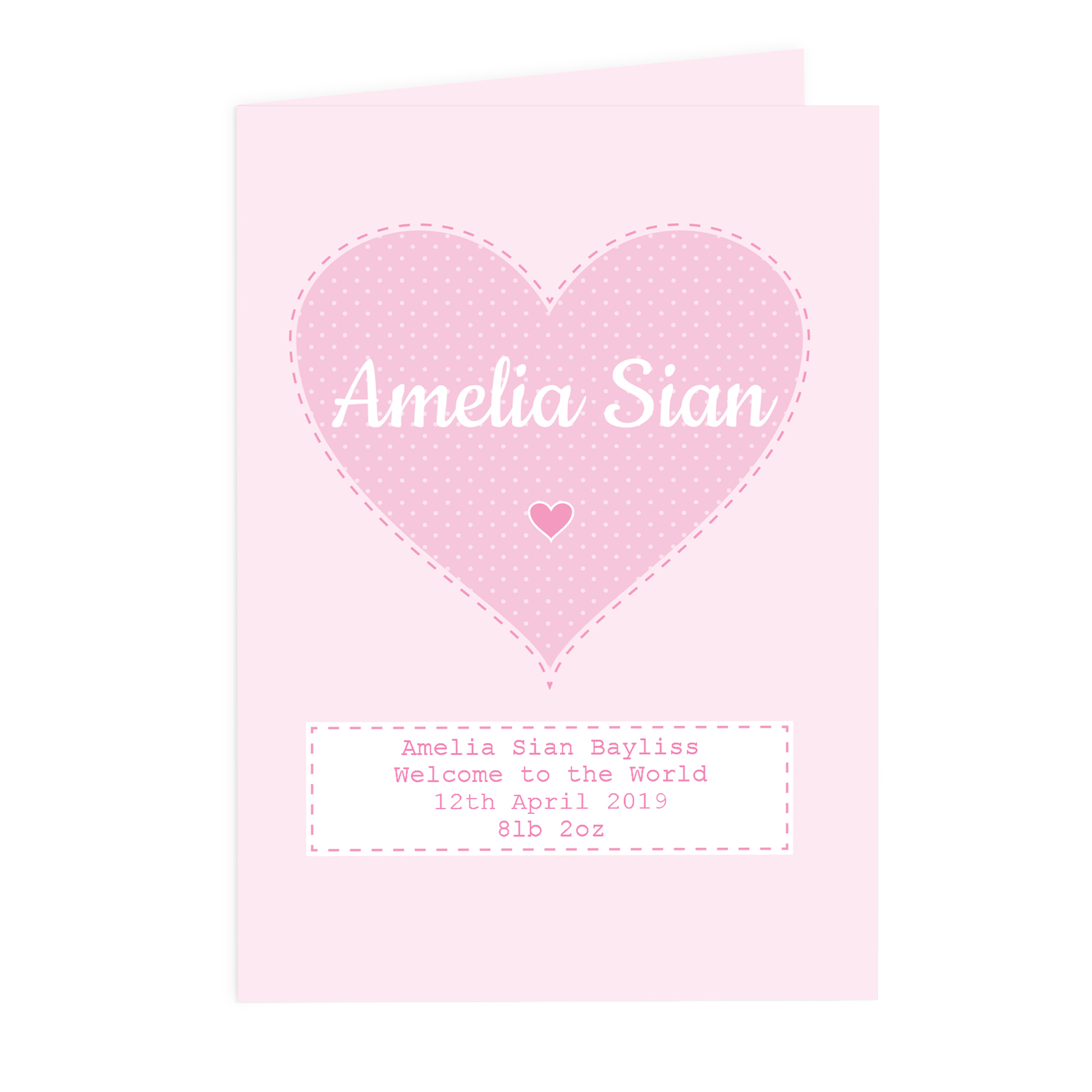 Personalised Newborn Baby Cards