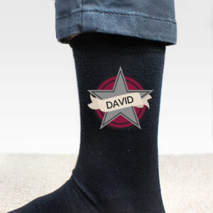 Personalised Star Mens Socks