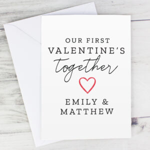 Personalised Our 1st Valentines Day Card
