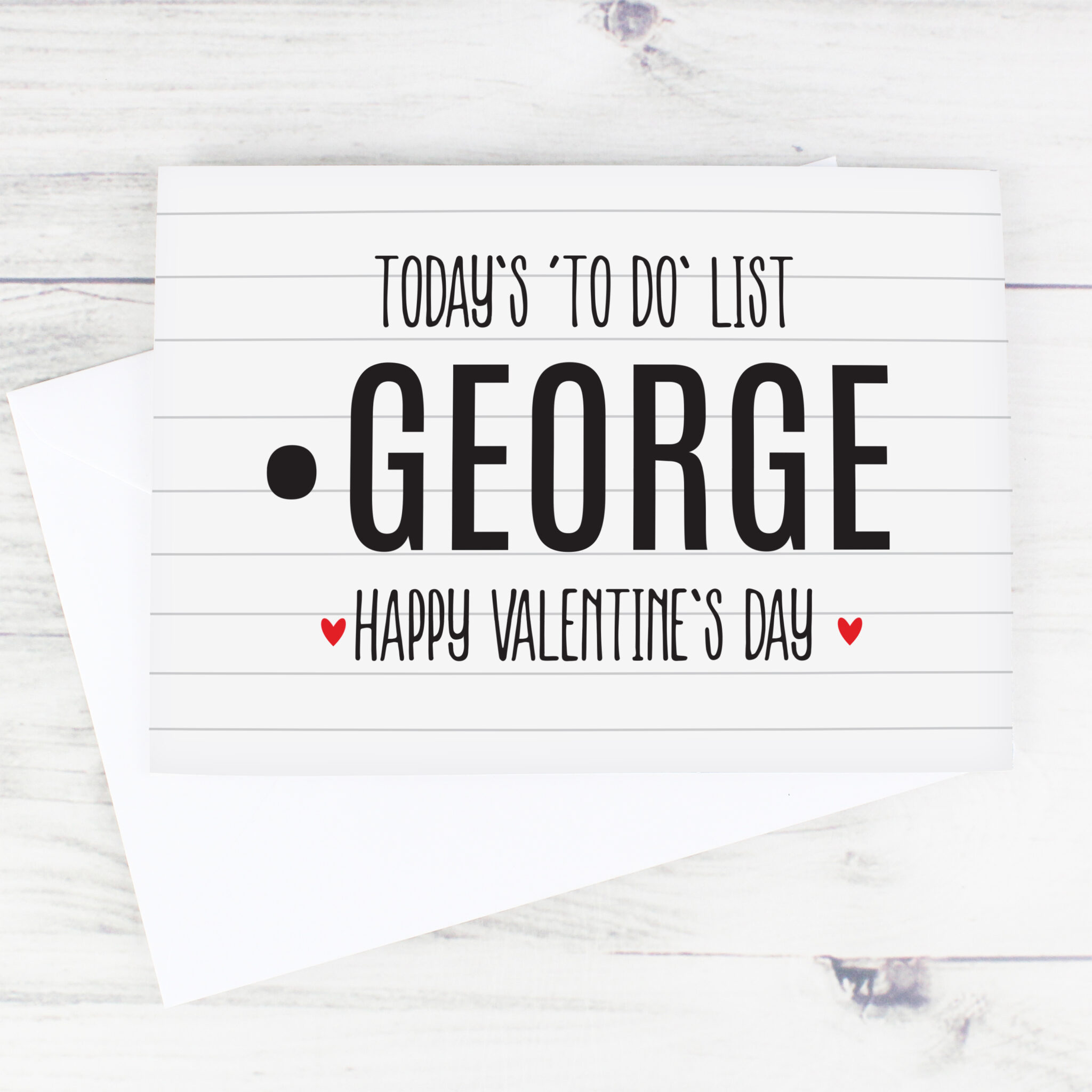 Personalised Naughty To Do List Card