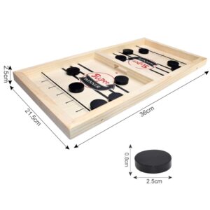 Fast Sling Puck Game Paced Wooden Table Hockey Winner Games Interactive Chess Toys For Adult Children Desktop Battle Board Game