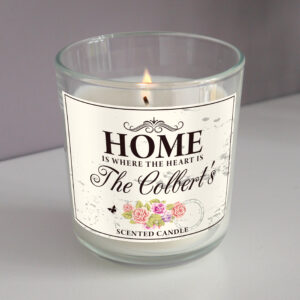 Personalised Shabby Chic Scented Jar Candle
