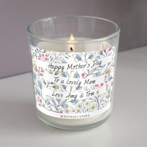 Personalised Botanical Scented Jar Candle