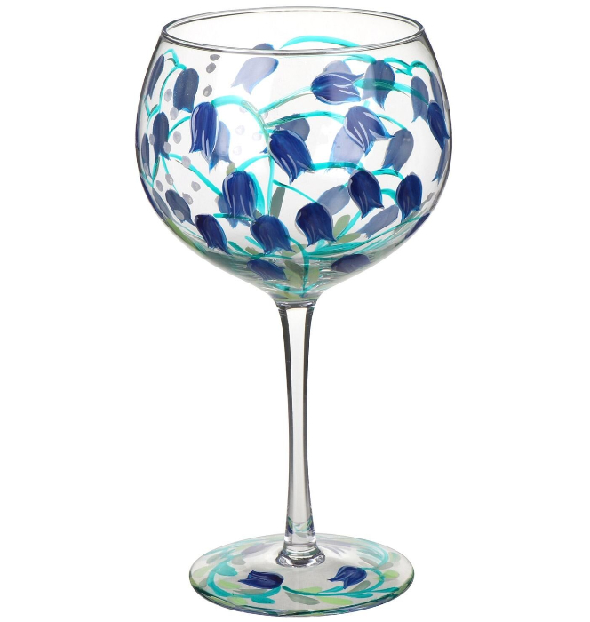 Blue Bells Balloon Glass Blue Bells Balloon Glass