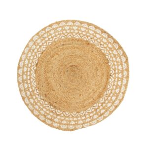 Round Jute Rug / Natural / Ibiza Modern - 91cm