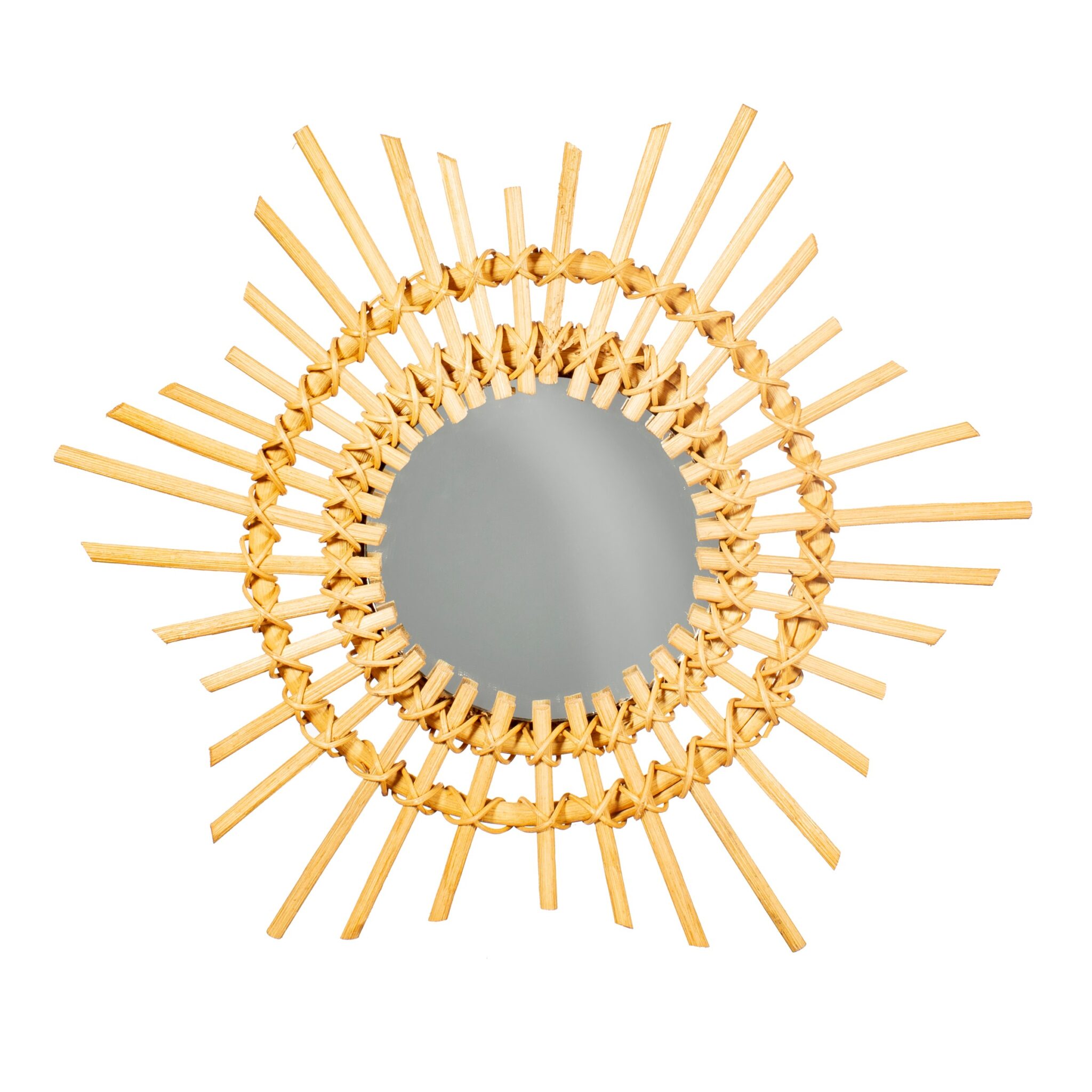 Sunburst Rattan Mirror / Mini Standing Mirror Sunburst Rattan Mirror / Mini Standing Mirror