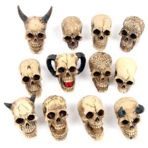 Skull World Figures / Halloween Gothic Ornament