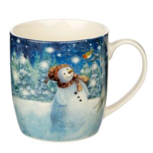Jan Pashley Christmas Snowman Porcelain Mug