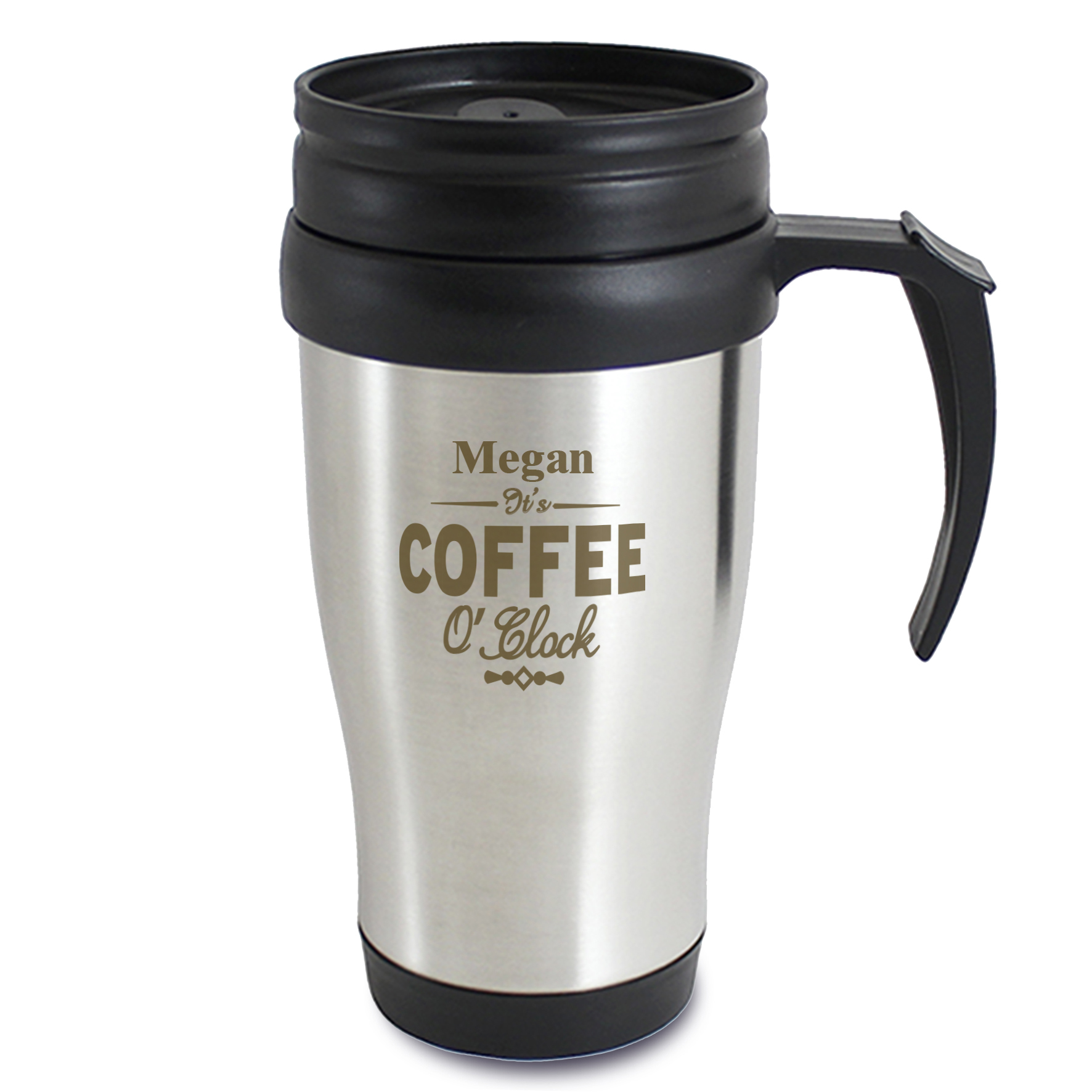 Personalised Coffee OClock Travel Mug